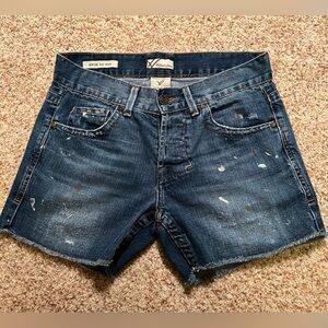 William Rast…BIRDIE boy short (paint splatter)